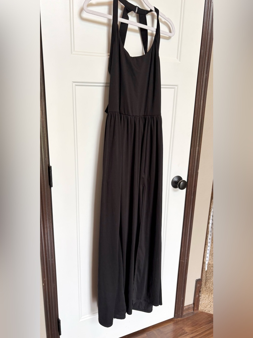 Halara Twisted Backless Split Flowy Maxi Resort Dress with Pockets sz Large - Picture 5 of 14